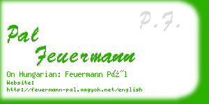 pal feuermann business card